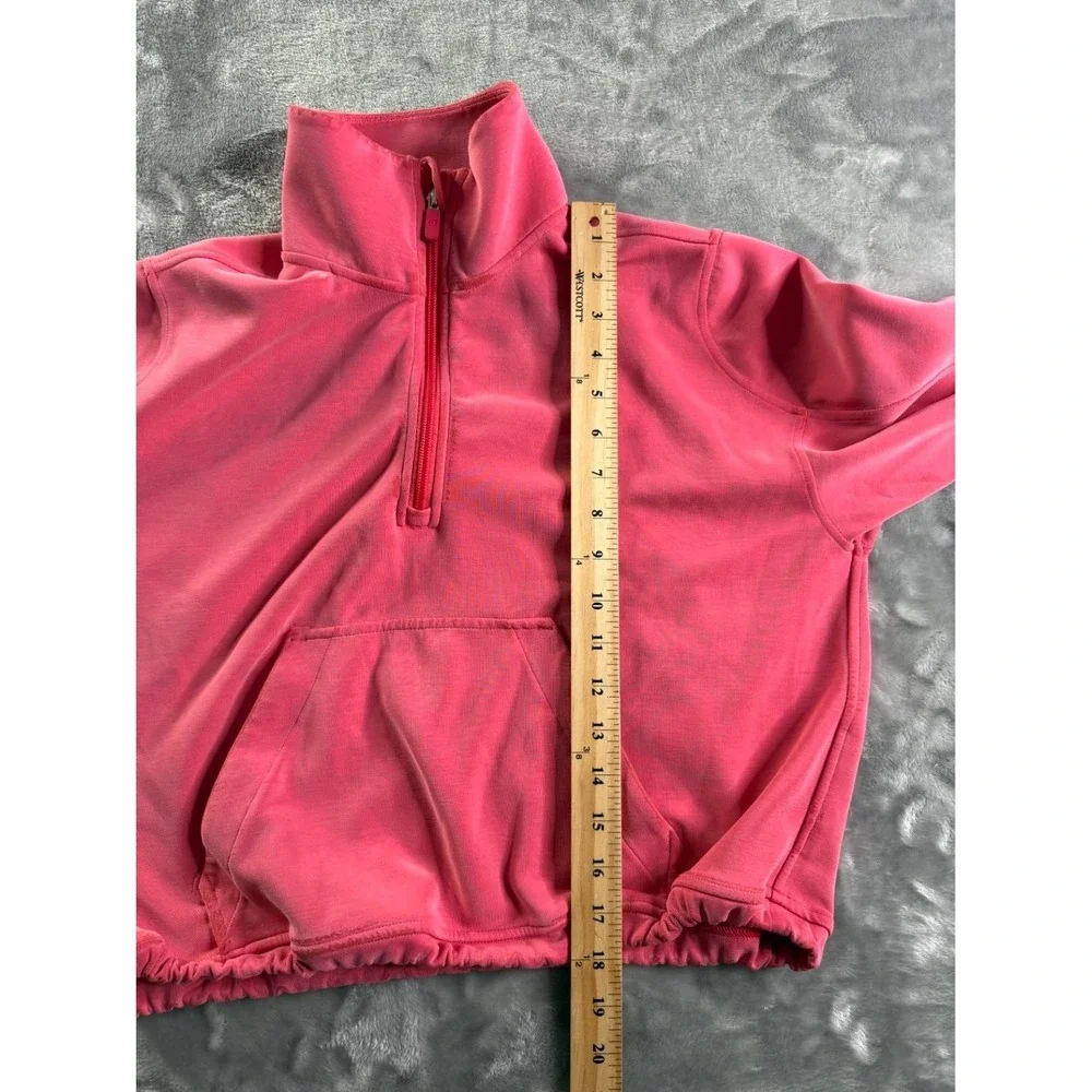 Lululemon Scuba Oversized Quarter-Zip Hoodie Women's Sweatshirt Size 4 Pink